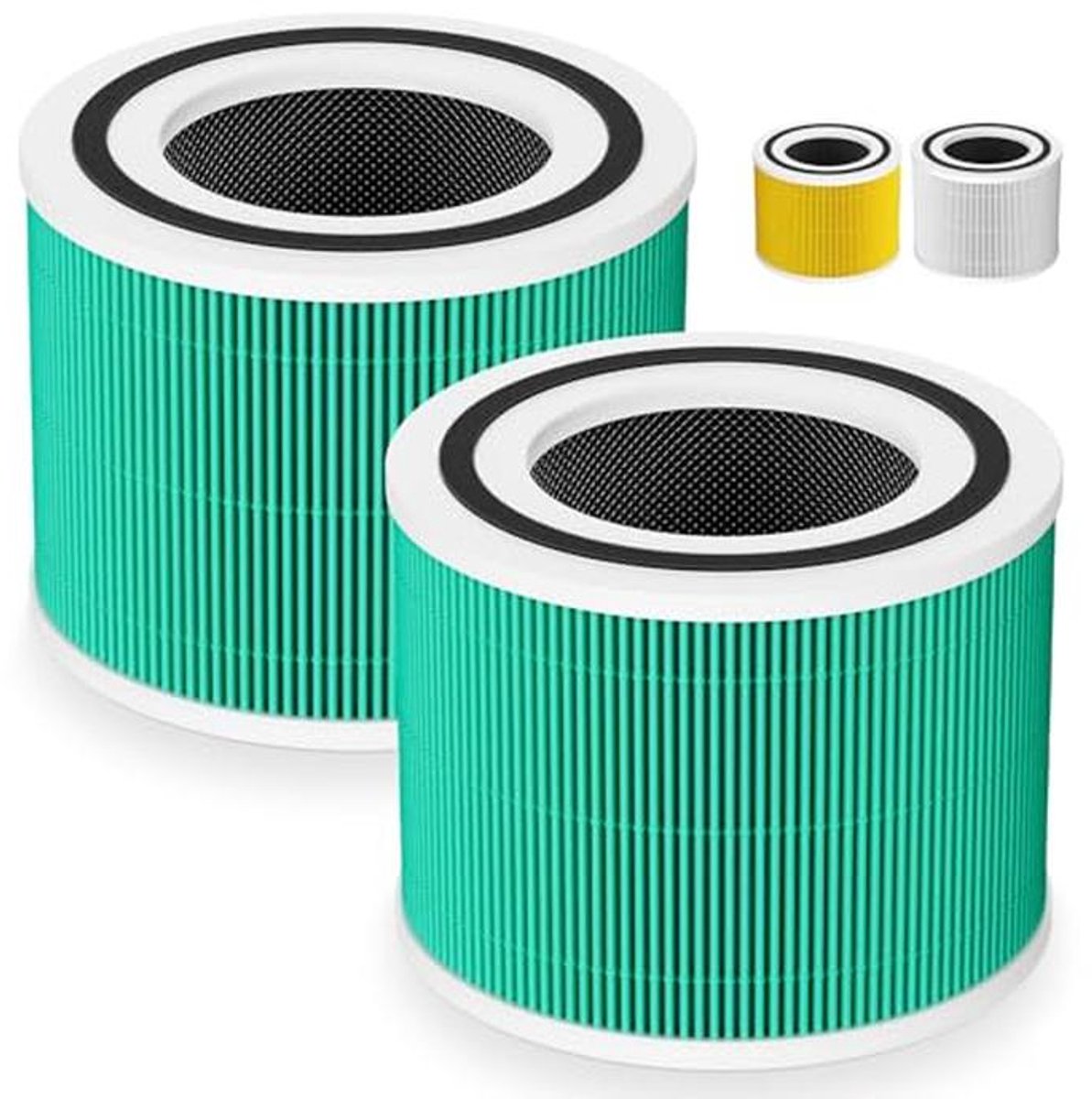 Vervangingsfilters Set van 2 voor 3-in-1 True HEPA Luchtreiniger - Compatibel met Core 300 (9101068037777)