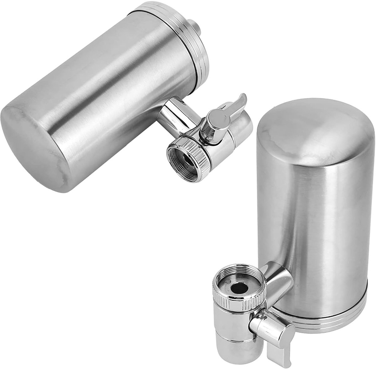 Waterfilter voor huishoudelijke gootsteen kraan - Roestvrij staal luchtreiniger voor schone waterkwaliteit (6152031846875)
