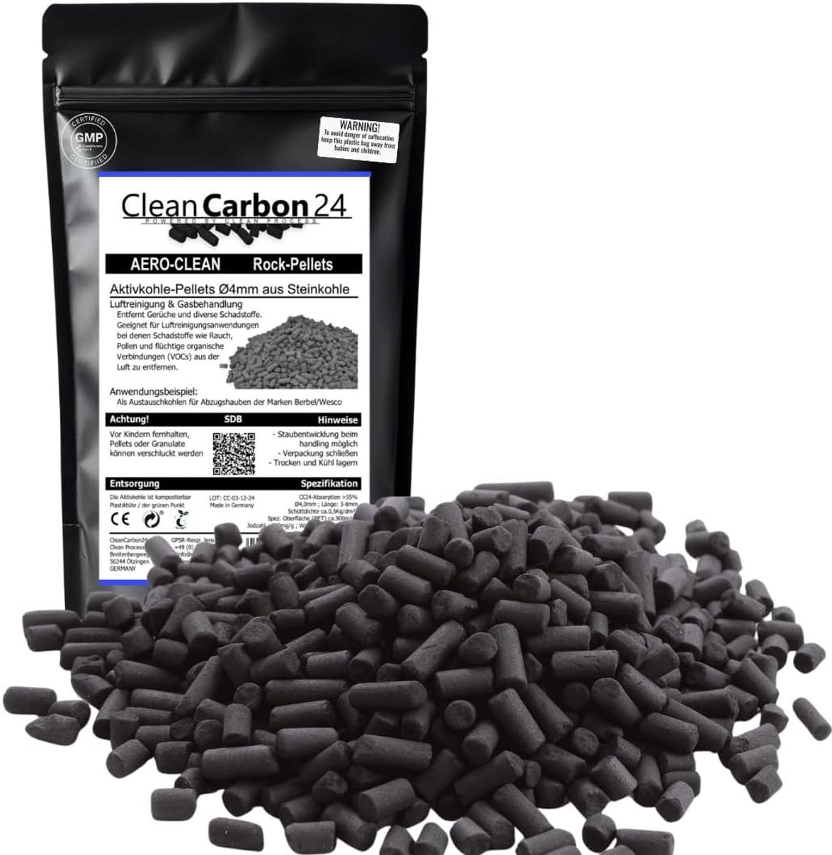Actieve Kool Pellets 4 mm voor Luchtreiniging en Filtratie (9101096946379)