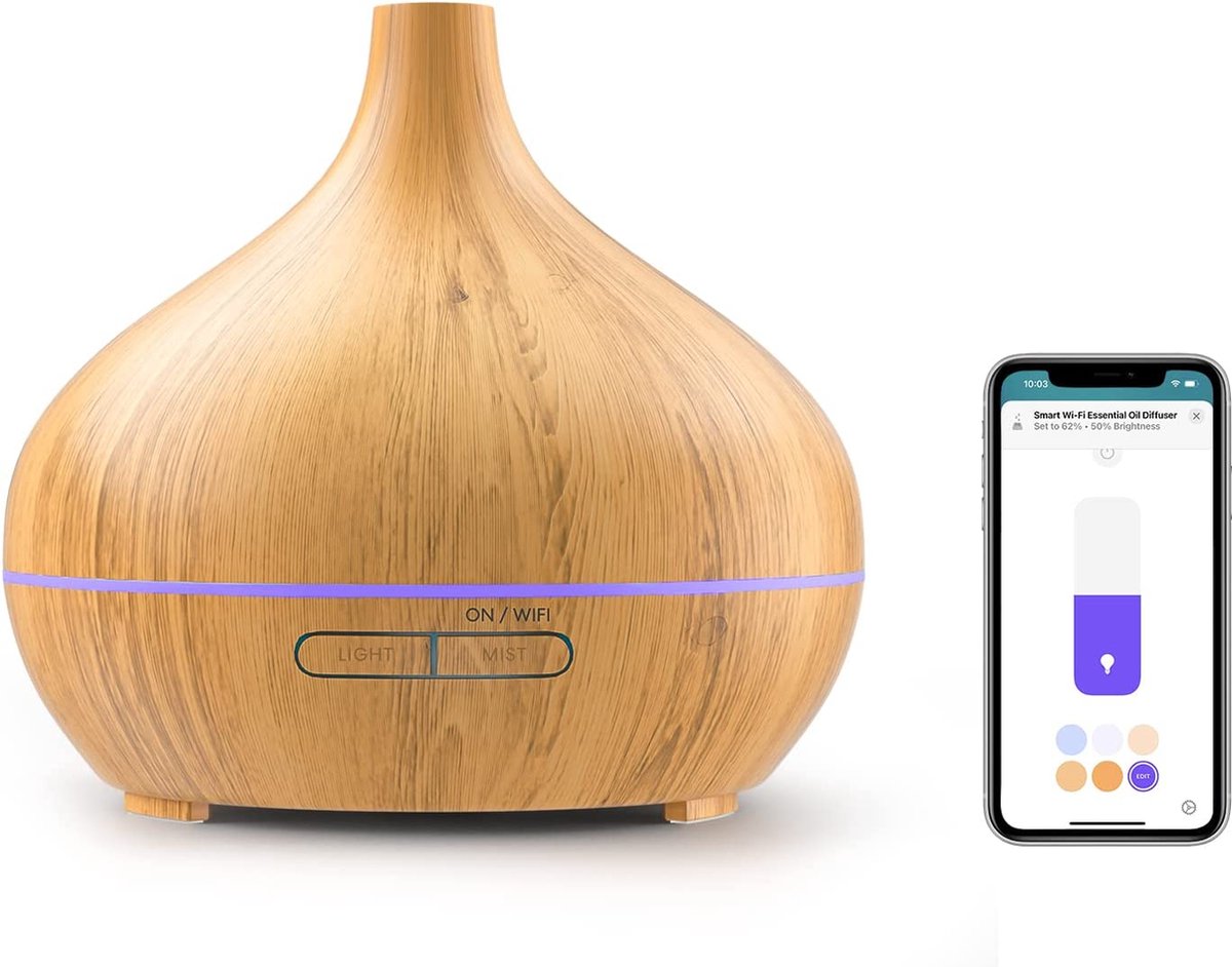 Aroma Diffuser - luchtreiniger voor grote ruimtes |Luxe wellness cadeau | Relax accessoires - Geurverspreider (8720837156962)