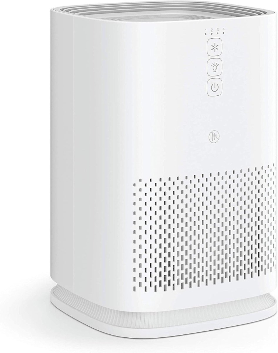 DVDSS® Luchtreiniger - rook, stof, geuren, pollen - 20 x 20 x 31 centimeter - Zilver (8322270001412)