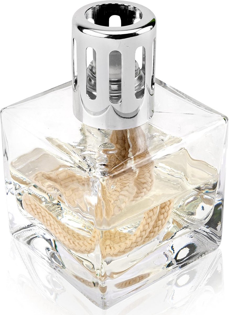 Katalytische geurlamp Cube - Transparante kubus voor luchtreiniging (9101044693775)
