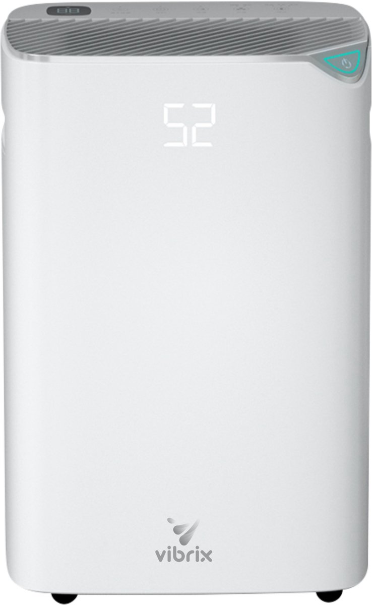 Vibrix DryFlow20 Luchtontvochtiger & Luchtreiniger - 20L per dag - Wasdroogfunctie - Energiezuinig - Ontvochtiger voor Badkamer, Kelder, Zolder & Slaapkamer - Slimme Dehumidifier (8720892124593)