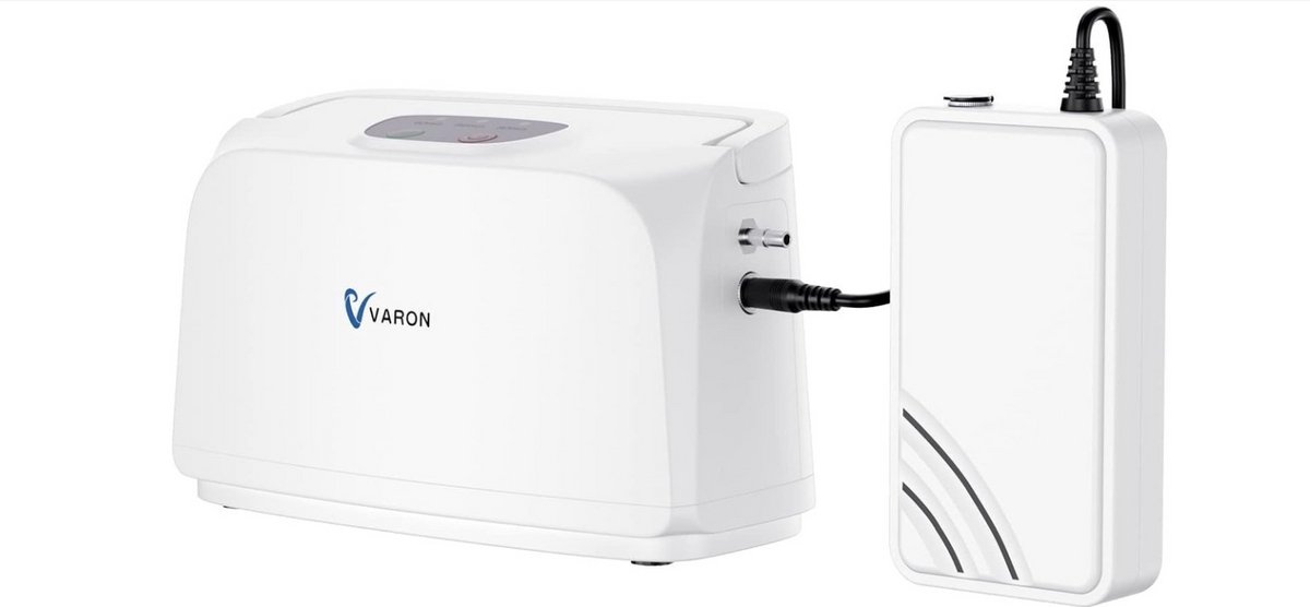 WNHB® Zuurstofconcentrator Draagbaar - Oxygen Generator 3L/min - Luchtreiniger en Zuurstofpomp - Wit (6154550392345)