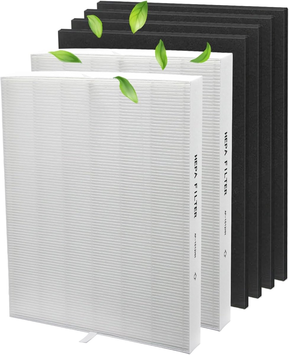 2-Pack HEPA & Koolstoffilter Vervanging voor Luchtreiniger Type AP-1512HH (9101151353524)