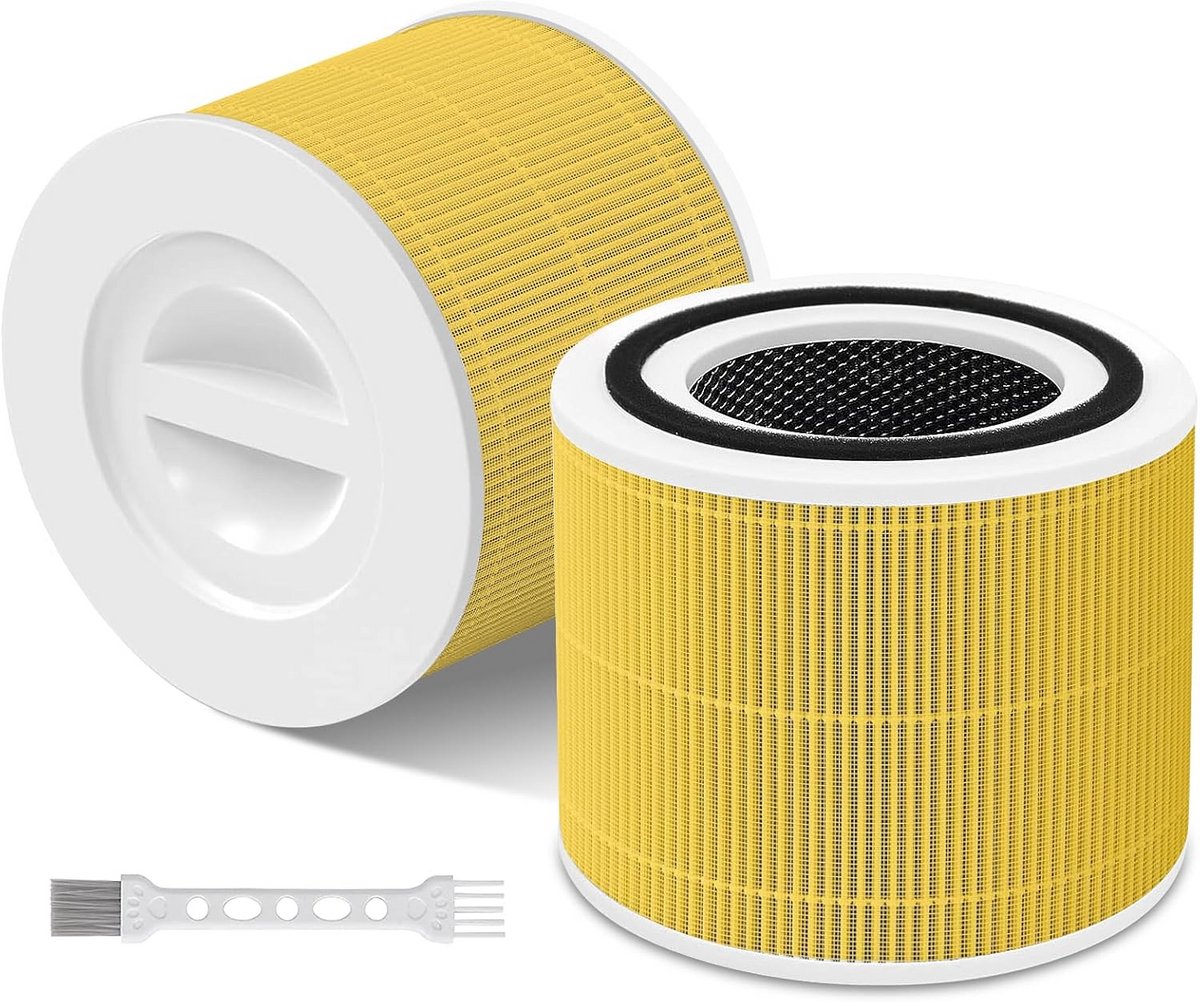 2 Stuks Vervangingsfilters voor Luchtreiniger 3-in-1 H13 HEPA Koolstof (9101129776225)