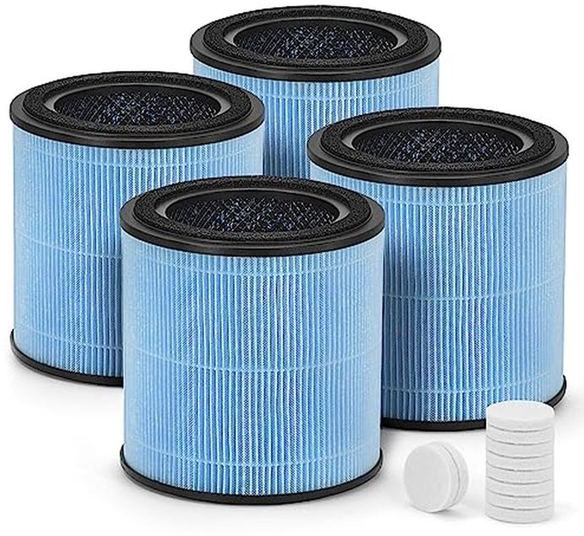 4-Pack HEPA Vervangingsfilters met 4-in-1 Filtratie voor Luchtreinigers (9101090673653)