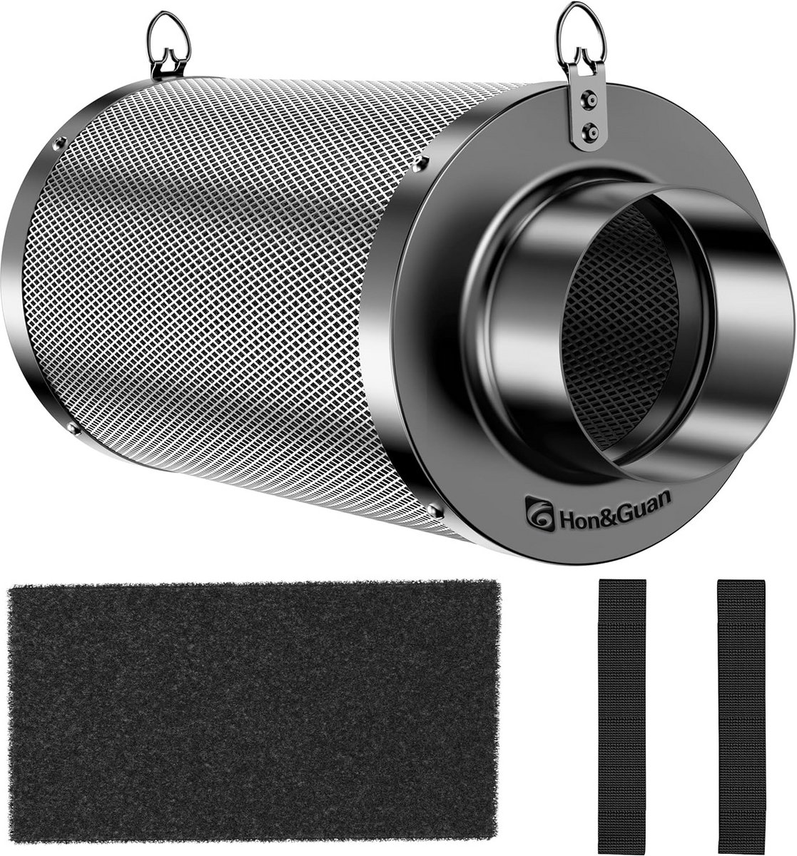 Actieve Koolstoffilter 100mm x 300mm voor Kweekruimte Ventilatie en Luchtreiniging (9101119410016)