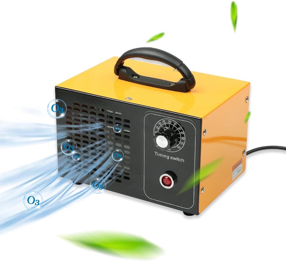 ApexArte® Ozon Generator - Ozon Apparaat - Ozongenerator - Luchtreiniger - Lucht Verschoner - Lucht Sterilisatie - Geel (9507116857470)