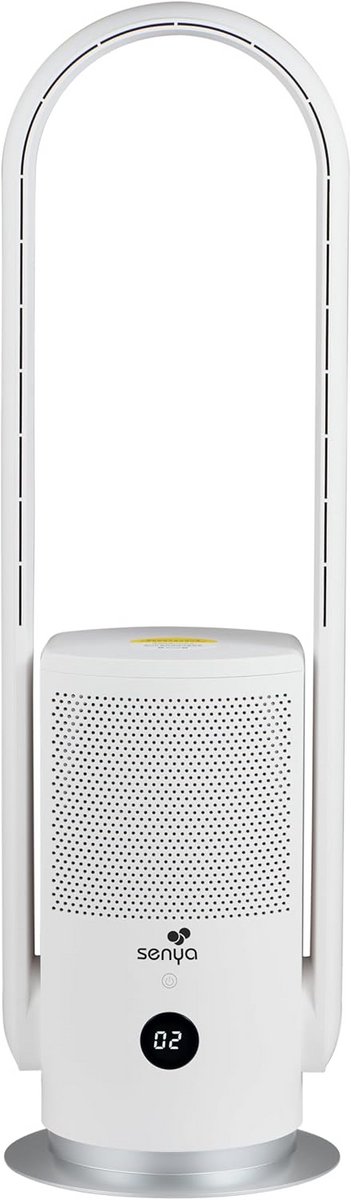 Bladloze ventilator met HEPA-luchtreiniger en afstandsbediening - 9 snelheden en modern design (9101138267103)