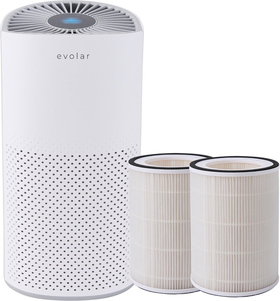 Evolar Luchtreiniger met 2x HEPA 13 Filter - CADR: 200m3/h - Air Purifier - Slaapmodus - Luchtkwaliteit Indicator - Pure4 (6150705319311)