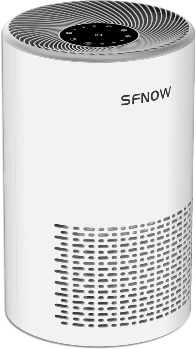 H13 True HEPA Luchtreiniger voor Grote Ruimtes met 4 Ventilatorsnelheden en Timer (9101139690535)