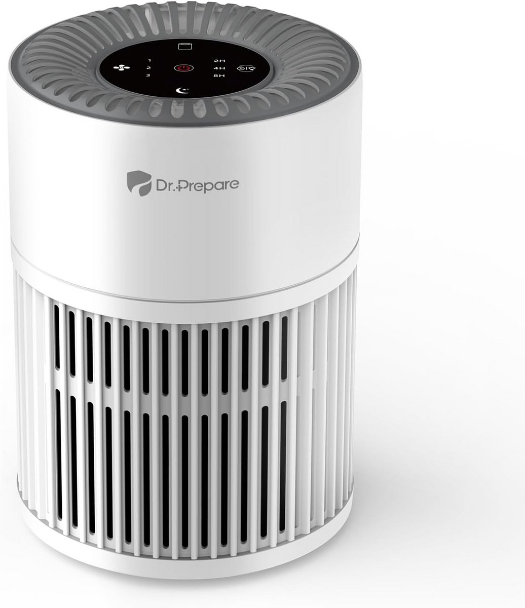 HEPA Luchtreiniger met Stil Slaapmodus, Ideaal voor Slaapkamer en Kantoor (9101128133388)