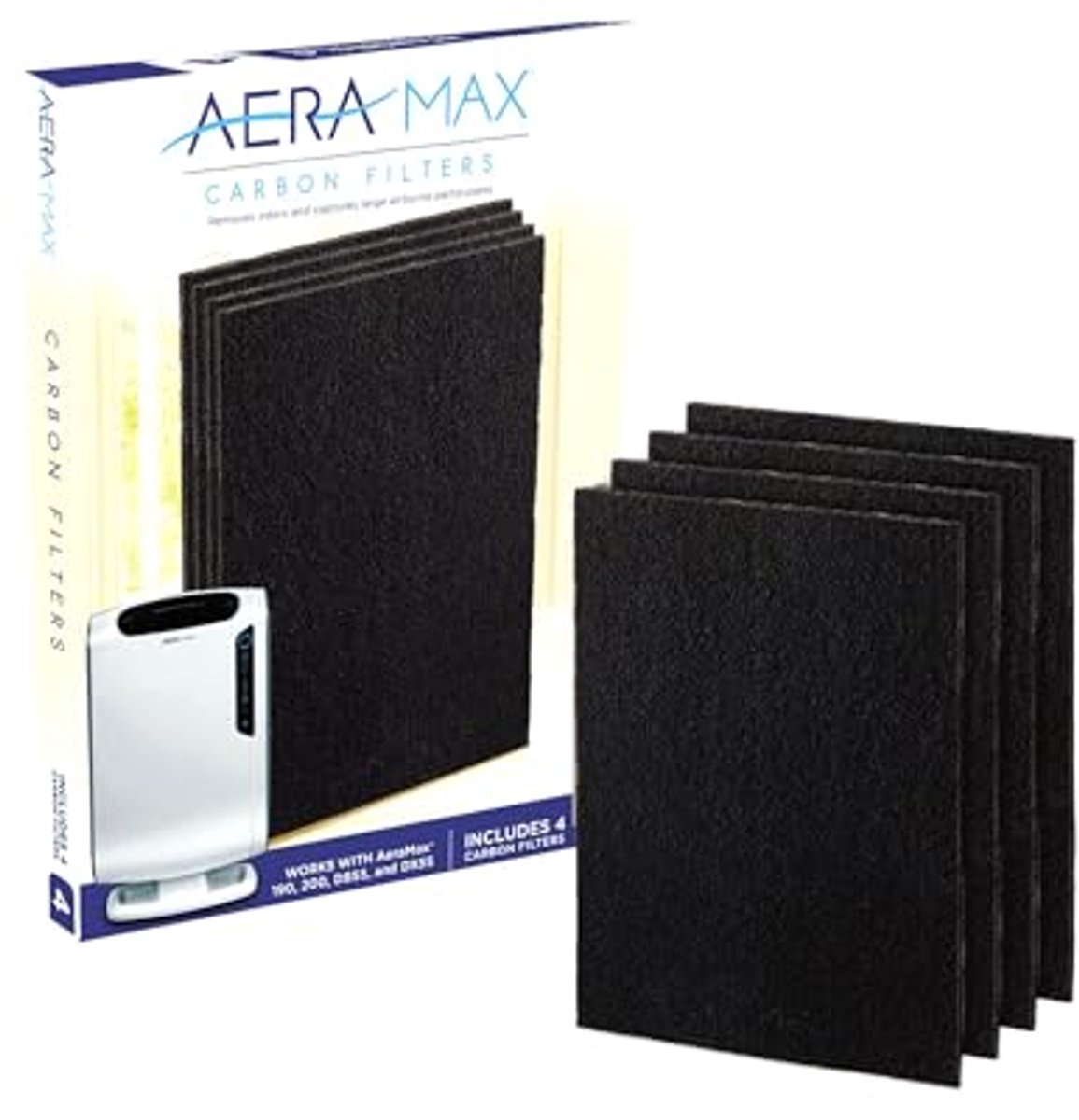 Koolstoffilter voor luchtreiniger, vervangingsfilter, 4 stuks (6154027860872)
