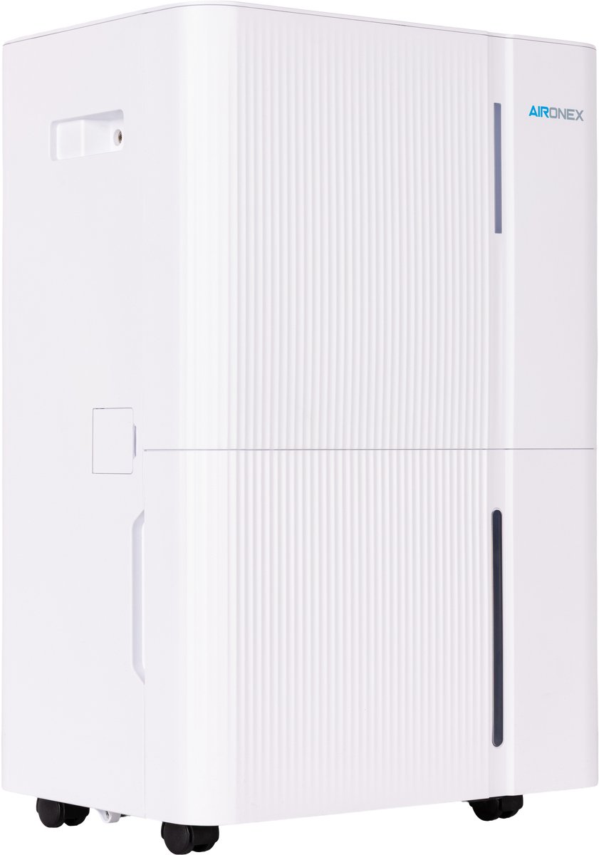 Luchtontvochtiger Aironex - Ontvochtigt 30 liter per dag - Extreem Stil Geschikt voor woonkamer, slaapkamer en badkamer - Vochtvreter - Luchtontvochtiger en Luchtreiniger - Luchtontvochtiger slaapkamer - Wit - Dehumidifier (8720892855930)