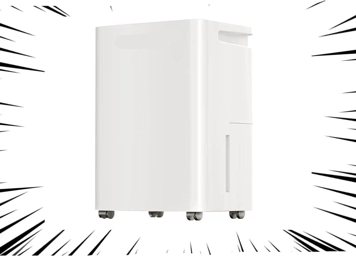 Luchtontvochtiger - Luchtreiniger - Draagbare - 35dB - 3.2L - Energiezuinig - Smart Touch Panel - Automatische Uitschakeling - met Ventilator - voor Thuis - en Kantoorgebruik - Wit (8721391957675)