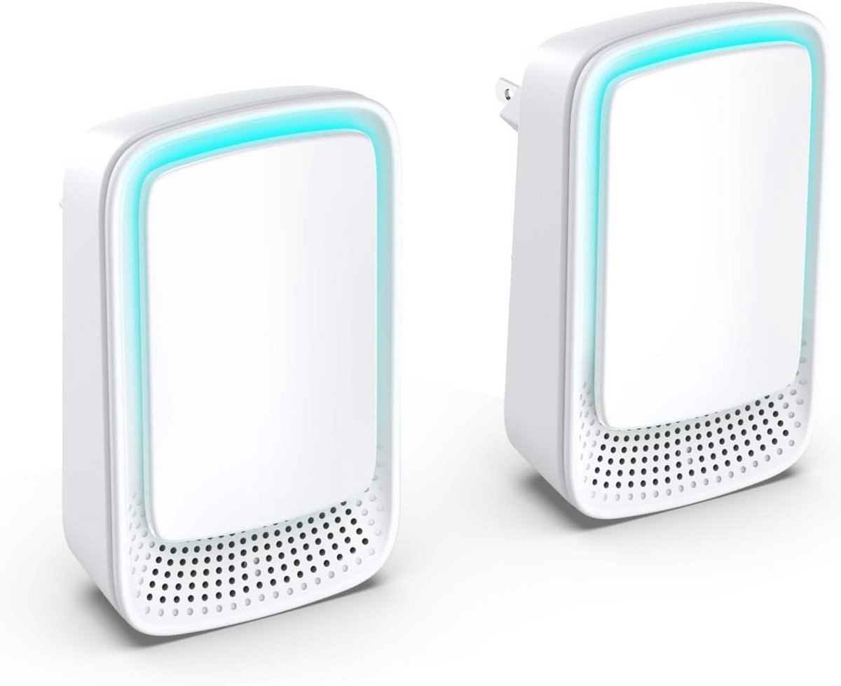 Luchtreiniger - Luchtzuiveraar Ionisator - Binnenlucht Verbeteren - Negatieve Ionentechnologie - Compact Formaat - Wit (9101149750908)