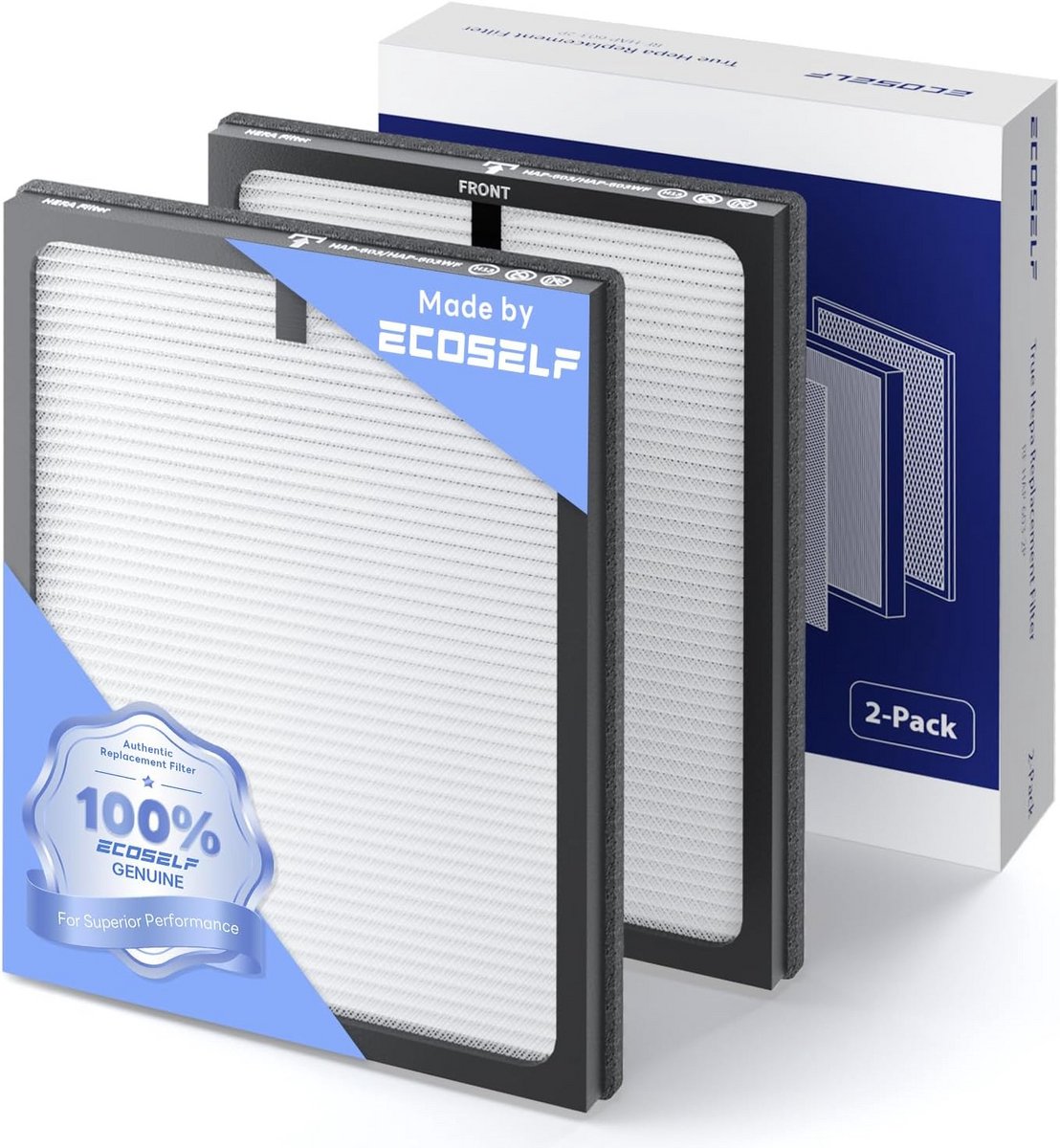 Luchtreiniger Stof Vervangingsfilter 2 Stuks Wit (9101109597819)