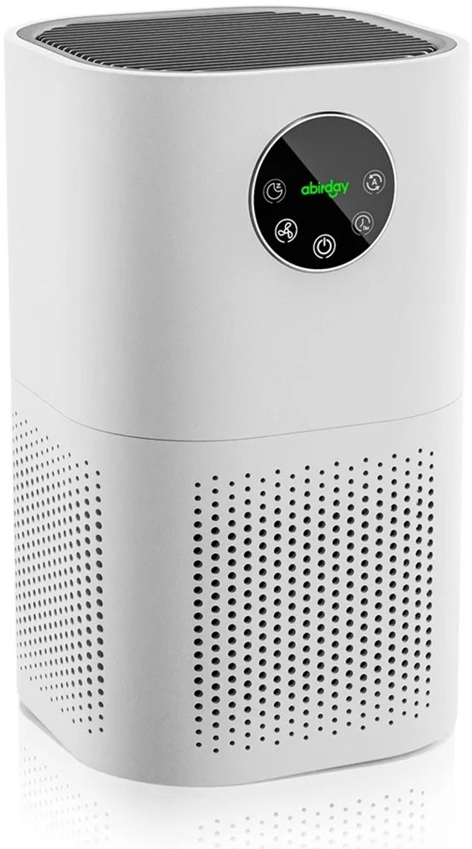 MIAAD luchtreiniger - Air purifier - Luchtreiniger met HEPA filter - voor huisallergieën en huisdierenhaar, rokers in de slaapkamer (8721551360338)
