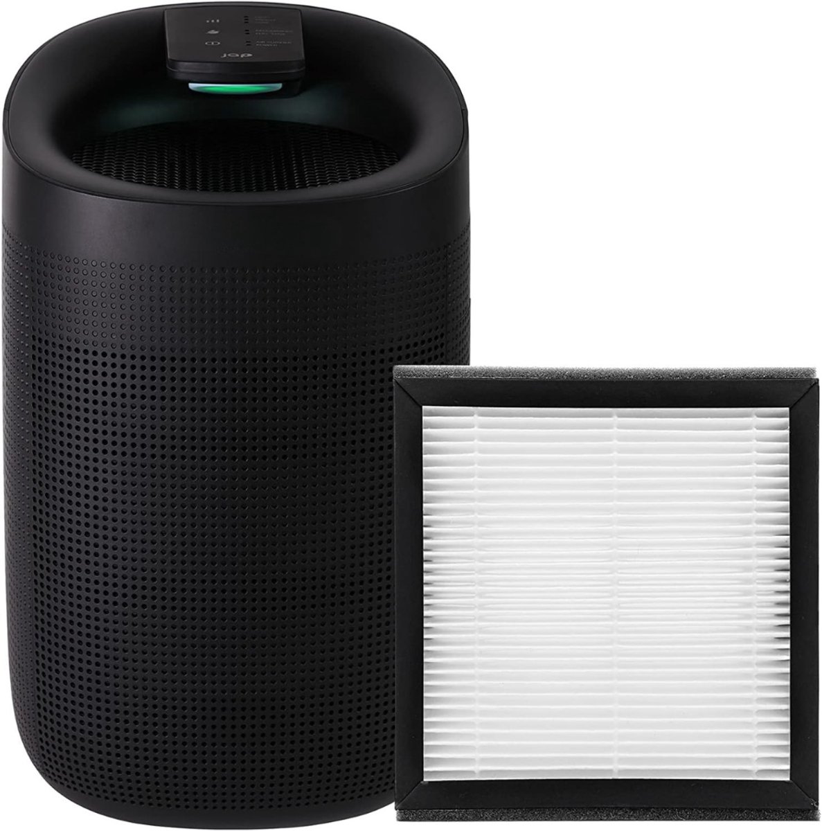 Nexvo® Luchtontvochtiger en luchtreiniger - Luchtontvochtiger slaapkamer - Luchtontvochtiger - Zwart - 22cm x 14cm x 32cm (6153235456419)