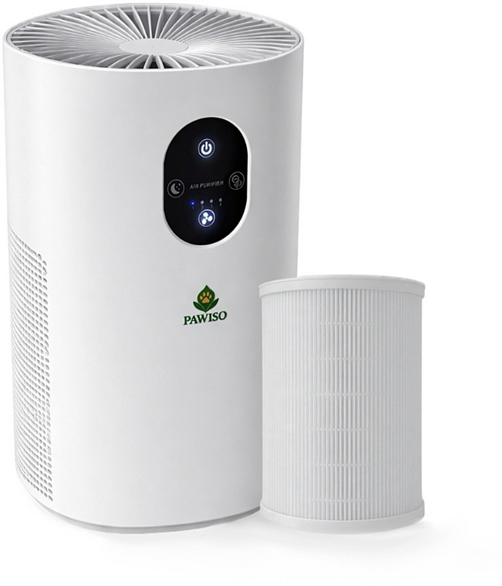 Pawiso Air Purifier / Luchtreiniger - Wit - 65 m² - HEPA + Koolstoffilter (8720844101399)