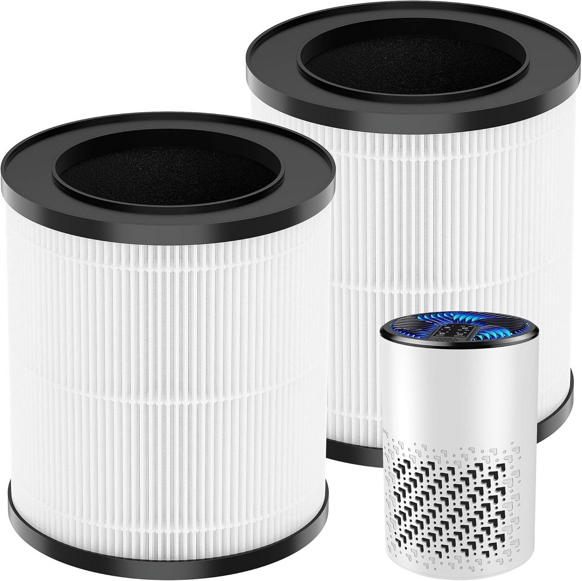 Vervangingsfilter voor luchtreiniger 3-in-1 H13 True HEPA en Actieve Koolstof Set van 2 (9101117839994)