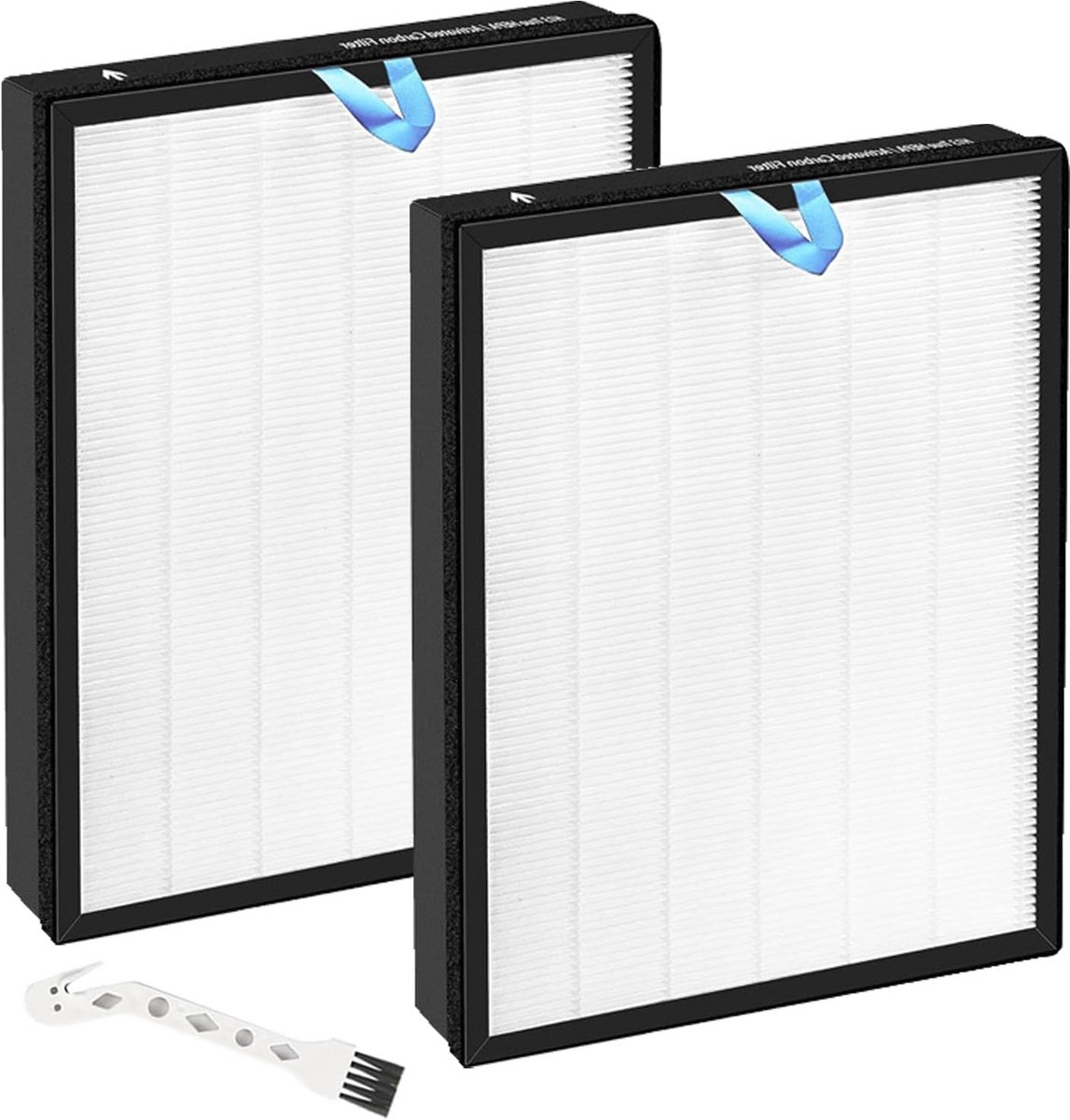 3-in-1 H13 HEPA Vervangingsfilter voor Luchtreinigers - Hoge Efficiëntie Actieve Kool en Voorfilter (Set van 2) (9101043744584)