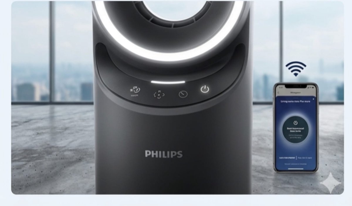 3-in-1 Luchtreiniger, Verwarming & Ventilator - Smart AirCare Pro HEPA + Actieve Koolfilter, 70 m², 19 dB, App & Alexa Bediening, Energiezuinig - Grijs Urbanhome (9508135826249)