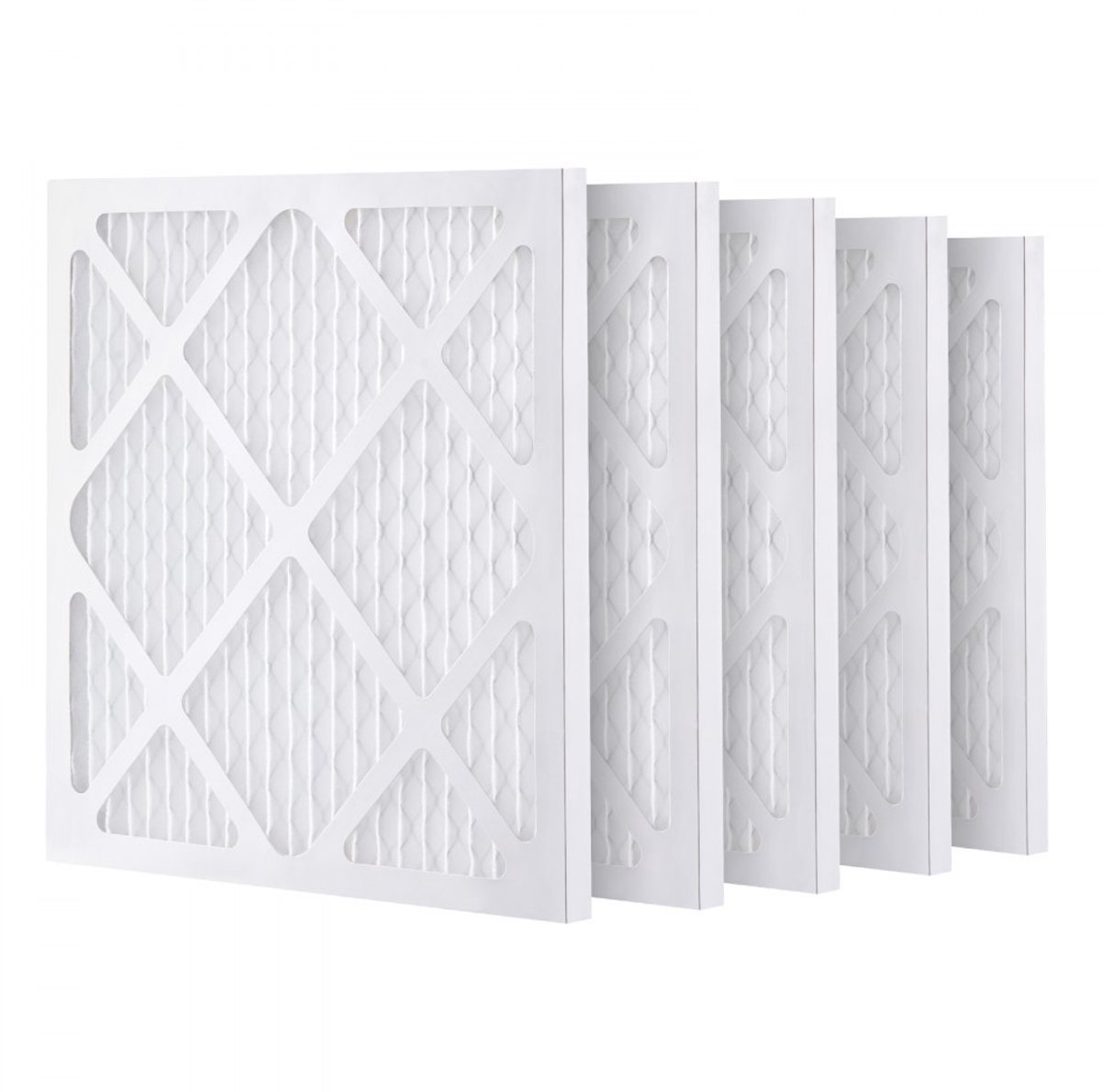 Actieve Koolstoffilters - Vervangingsfilters Set van 5 - Afmeting 40 x 40 cm - Hoogrendement Niveau 1 - Voor Luchtreinigers en Luchtscrubbers - Waterschadeherstel (6097709224244)