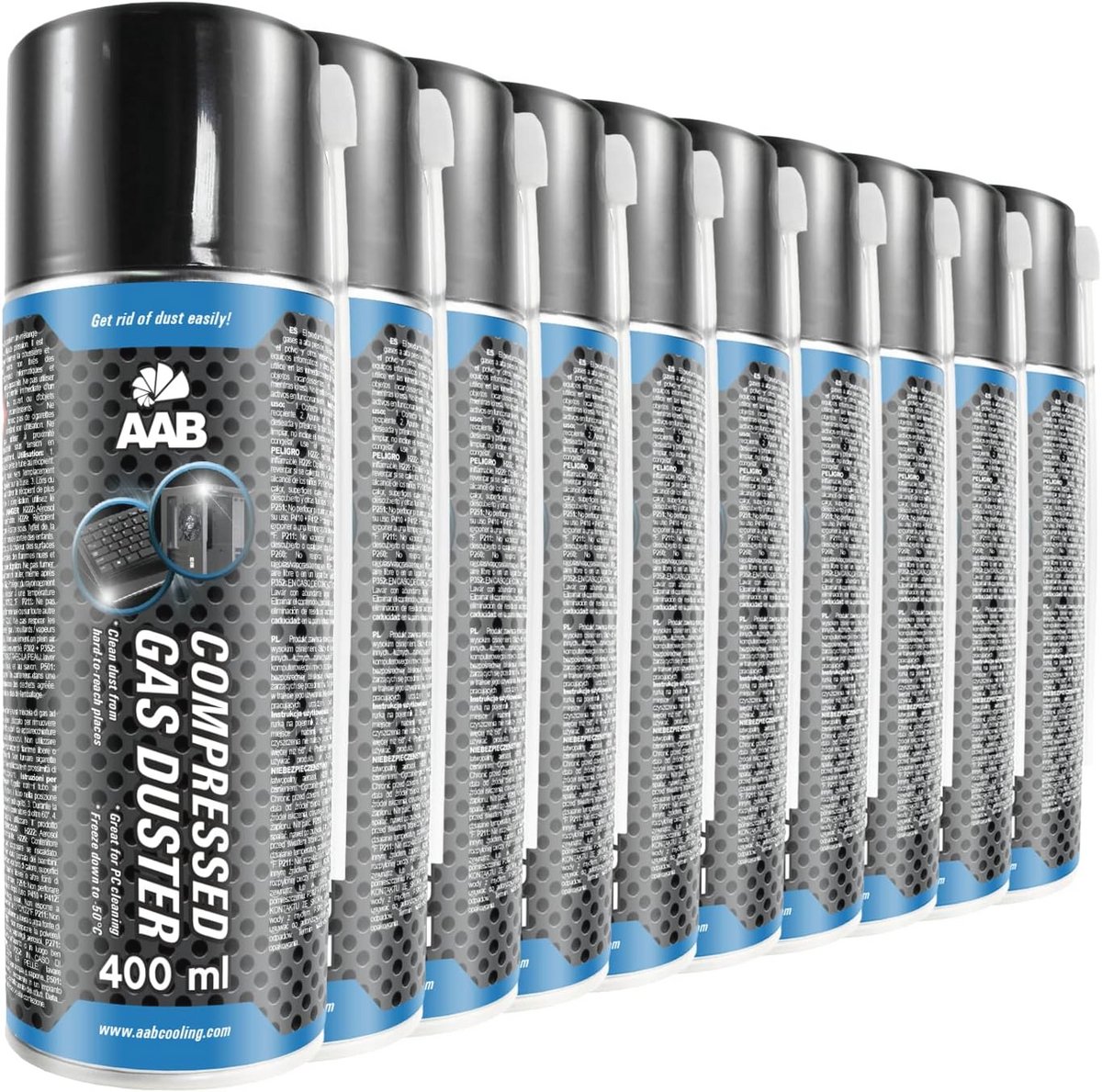Compressed Gas Duster 400ml - Effectieve Luchtreiniger voor Computer en Apparatuur (9101041283108)