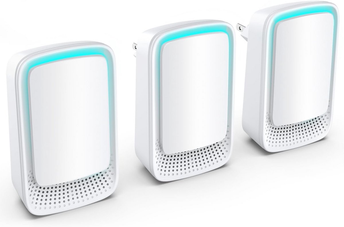 Dayear Plug in Air Purifier, negatieve ionen-luchtreiniger voor kantoor, kamer, badkamer, huisdieren, 3 stuks (9101017789849)
