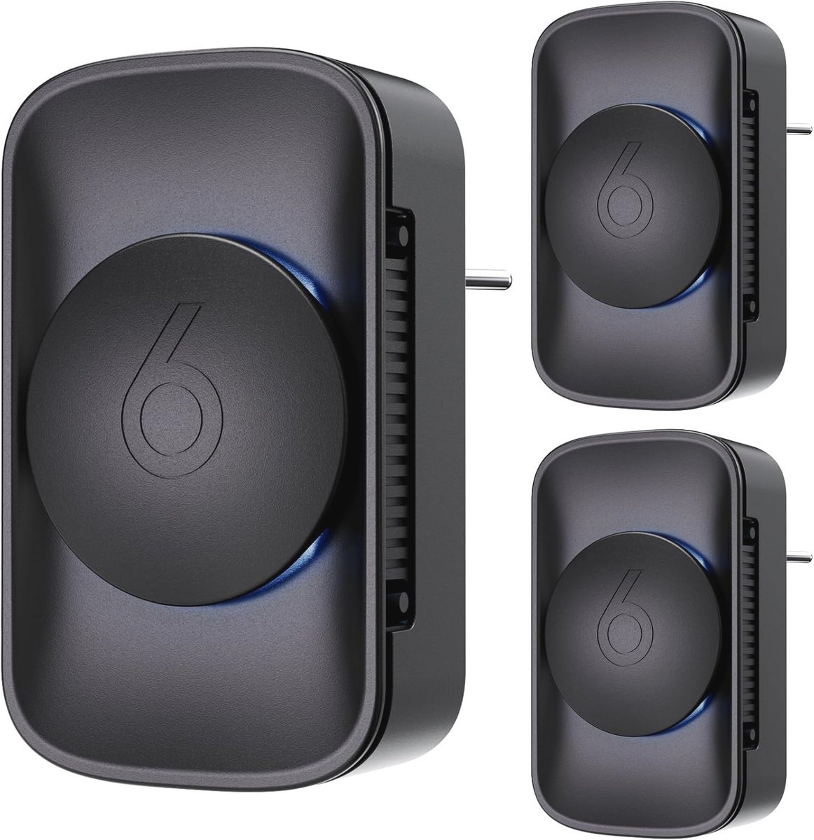 Draagbare Mini Luchtreiniger voor Thuis - Set van 3, Plug-In voor Slaapkamer, Dierenkamer, Badkamer, Keuken en Kasten (9101040873843)
