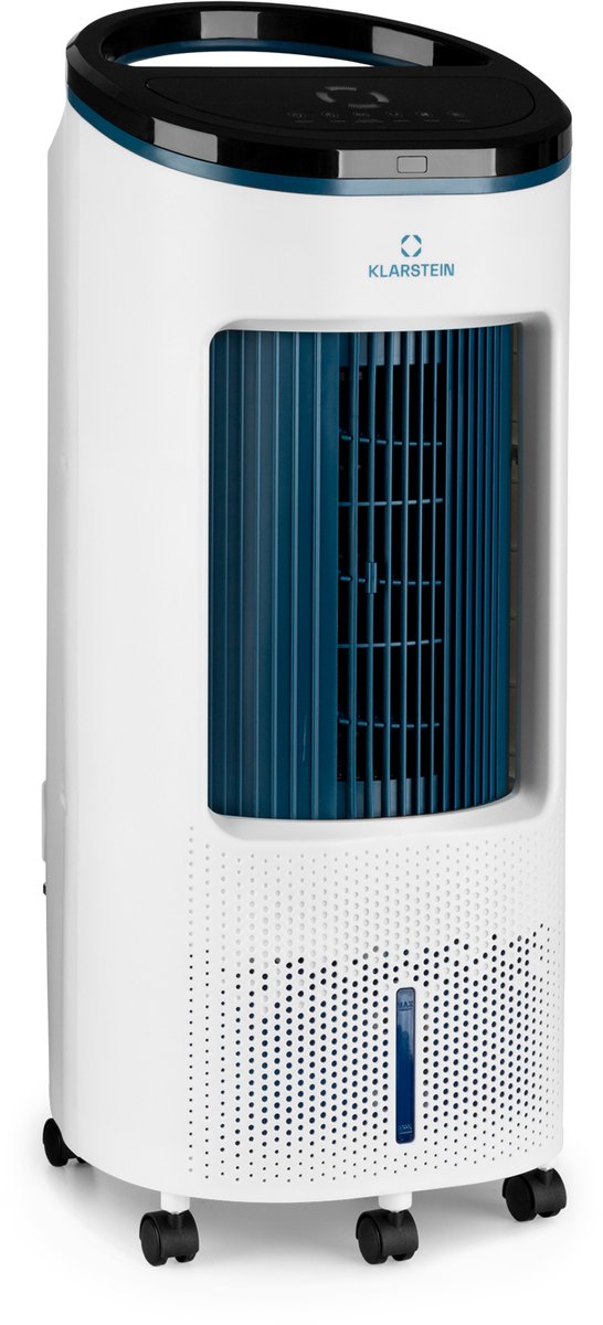 Klarstein luchtkoeler met waterkoeling, 4-in-1 verdampingskoeler, luchtbevochtiger, ventilator & luchtreiniger, mobiele airconditioner, luchtkoeler met app controle & nachtmodus, stille luchtkoeler (4060656505133)