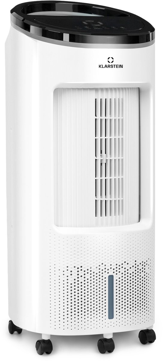 Klarstein luchtkoeler met waterkoeling, 4-in-1 verdampingskoeler, luchtbevochtiger, ventilator & luchtreiniger, mobiele airconditioner, luchtkoeler met app controle & nachtmodus, stille luchtkoeler (4060656505157)