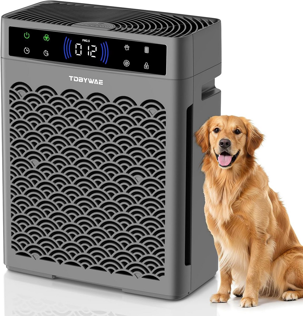 Krachtige HEPA Luchtreiniger voor Grote Kamer tot 278 m² met Luchtkwaliteitsmonitor (9101120360201)