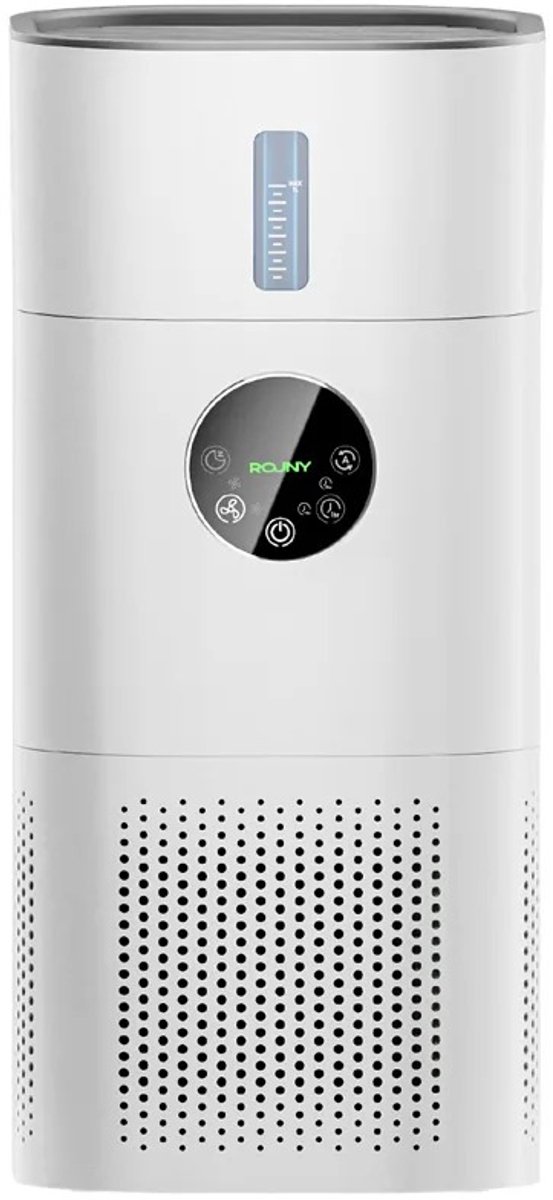 LUMÈ STORE Luchtreiniger & Luchtbevochtiger 2-in-1 - HEPA H13 Filter - Tegen Allergie, Rook & Huisdierenhaar - Stil - 35-60m - Wit (8721551940998)