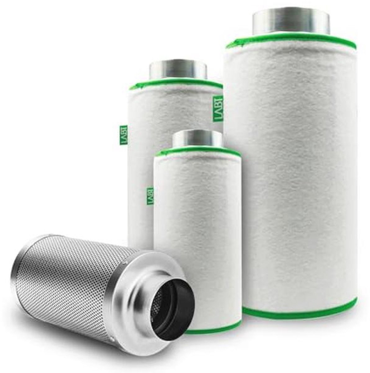 Luchtfilter flens 100 mm voor luchtreiniger - 180 m³/h luchtverplaatsing, actieve kool- en geurfilter voor gastronomie en plantenkweek (9101006630237)