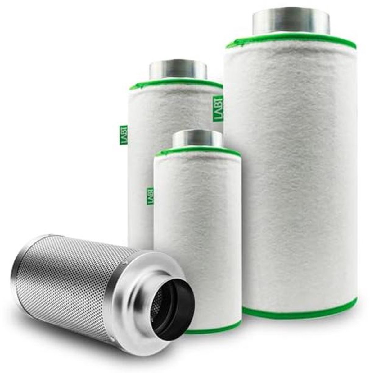 Luchtfilter flens 100 mm voor luchtreiniger - 180 m³/h luchtverplaatsing, actieve kool- en geurfilter voor gastronomie en plantenkweek (9101067403900)