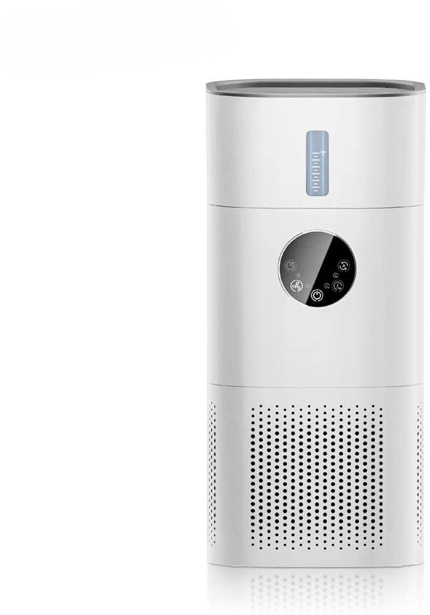 Luchtreiniger - Luchtbevochtiger - 2-in-1 Luchtreiniger & Luchtbevochtiger - H13 HEPA Filter - Tegen Allergieën, Huisdierenhaar & Rook - Stil & Automatische Stand - 9 Min Reiniging - Wit (8721569040970)