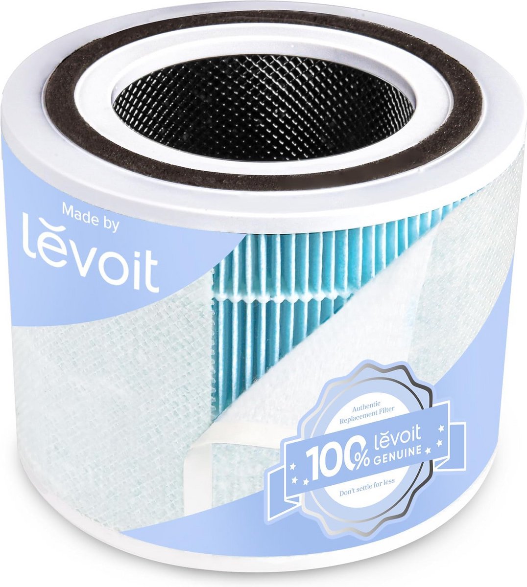 Luchtreiniger Vervangingsfilter - 4-in-1 True HEPA met Actieve Kool, Compatibel met Kern 300-RF-WS (9101065378361)