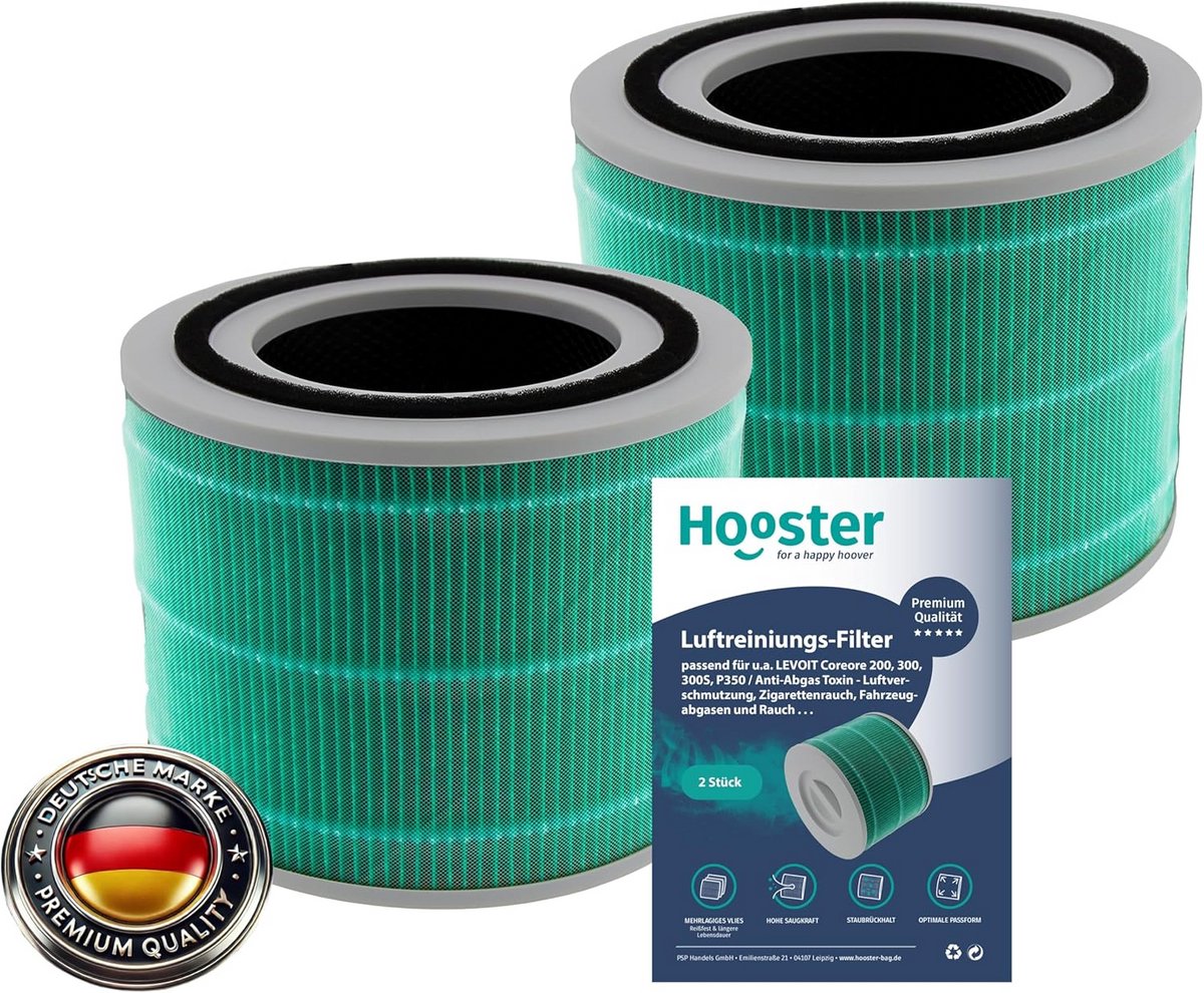 Set van 2 HEPA vervangingsfilters voor luchtreinigers tegen luchtvervuiling (9101044003901)