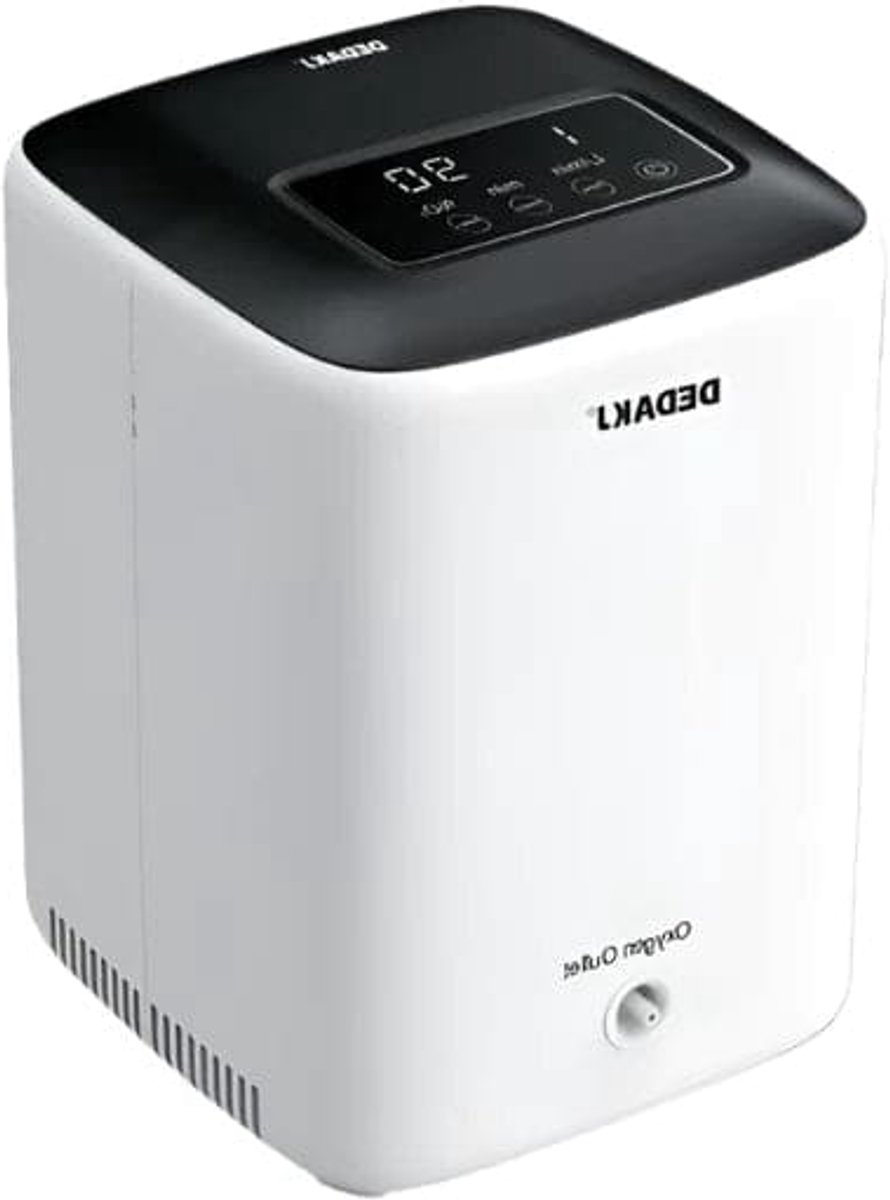 Zuurstofconcentrator - Oxygen Concentrator - Luchtreiniger - Pollen - Zuurstof - Zuurstof Generator - Zuurstofpomp - Draagbaar - 90% Zuiverheid - 1-7L/min - Wit (8721577000461)