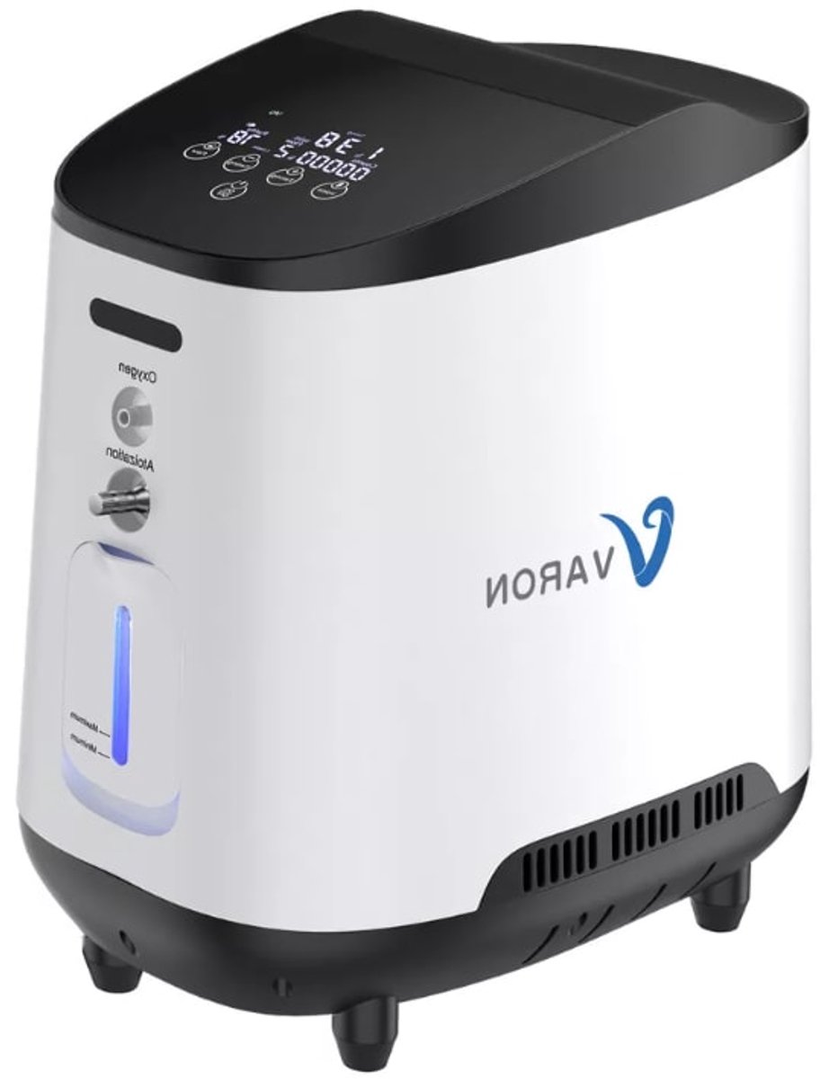 Zuurstofconcentrator - Oxygen Concentrator - Zuurstof Generator - Zuurstofpomp - Luchtreiniger - Pollen - Zuurstof - Laag bedrijfsgeluid - 1L-7L - Wit (8721577000645)