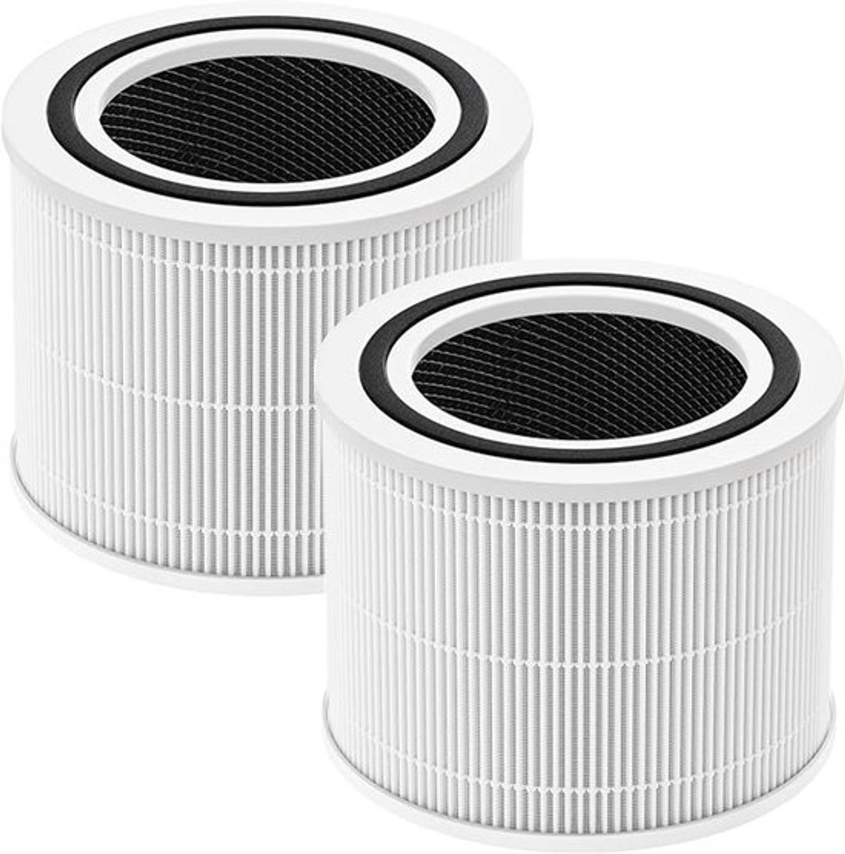 2-pack, luchtreiniger vervangingsfilter, geschikt voor Levoit luchtreiniger Core 300 actieve kool (7862601603102)