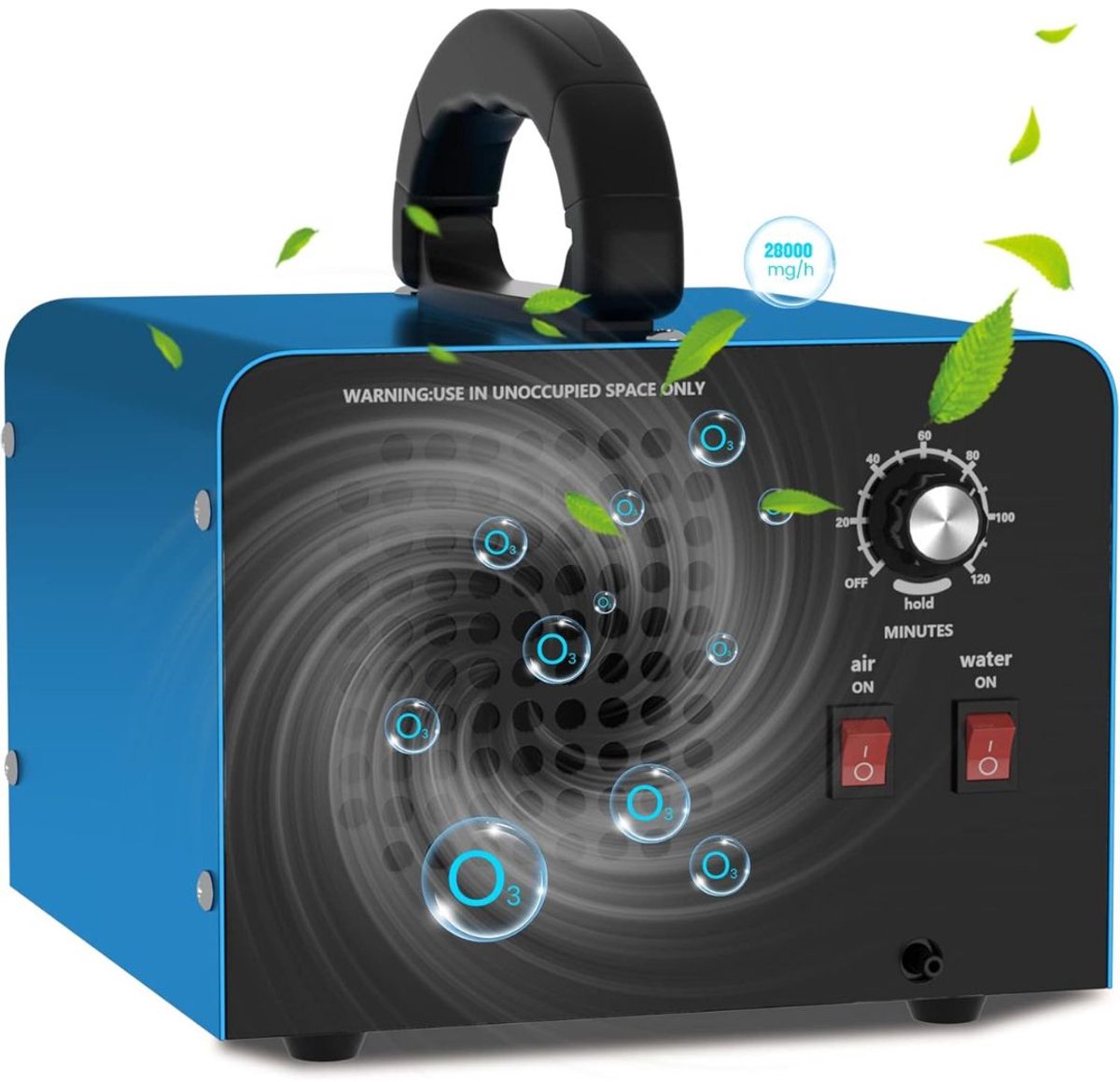 ApexArte® Ozon Generator - Ozon Apparaat - Ozongenerator - Luchtreiniger - Lucht Verschoner - Lucht Sterilisatie - Blauw (9502516811145)
