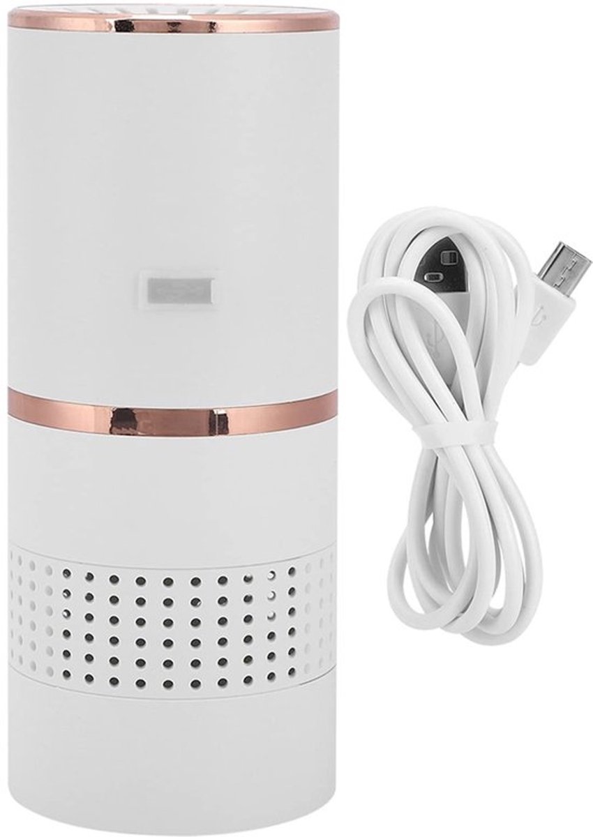 Autoluchtreiniger, USB Professionele draagbare autoluchtreiniger HEPA-filter Kleine draagbare luchtreiniger met USB-kabel voor rokers Pollen Huisdieren Stof Geuren Kantoor Auto (9281126328334)
