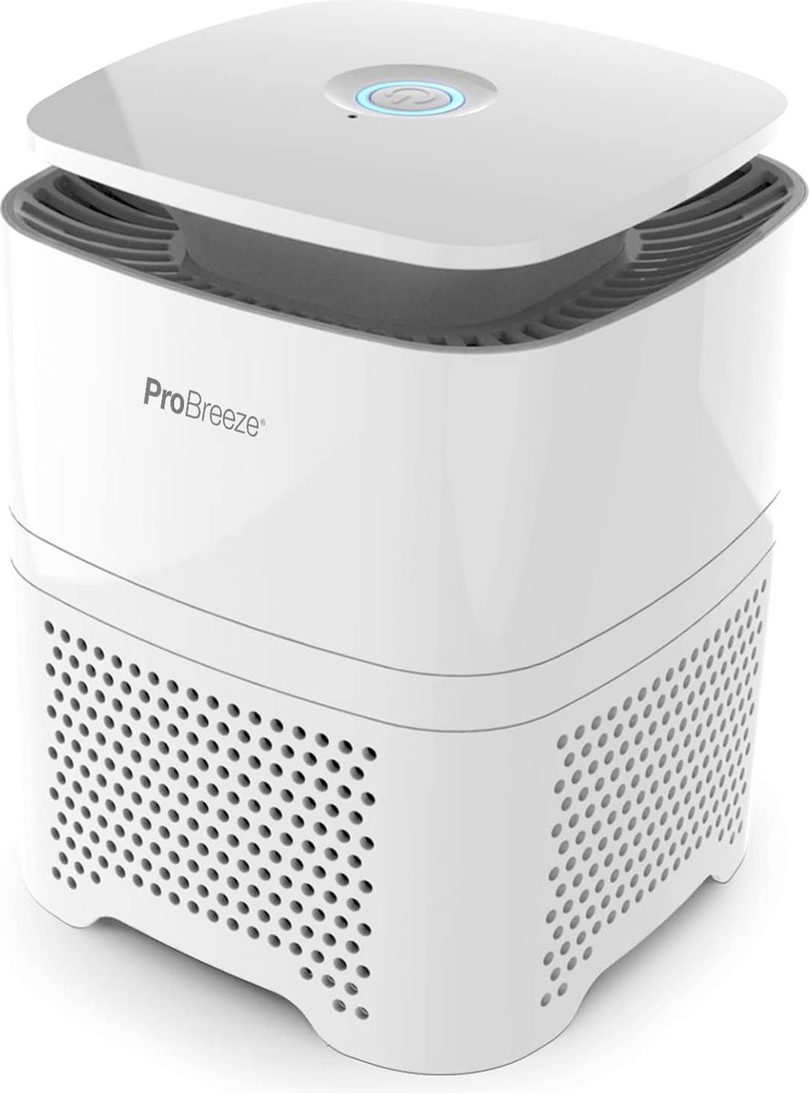 Luchtreiniger 4 in 1 - True HEPA filter en voorfilter - Geactiveerd koolstoffilter en ionisator - 99,97% Filter - 55dB - 3w - Wit - (6150929550521)
