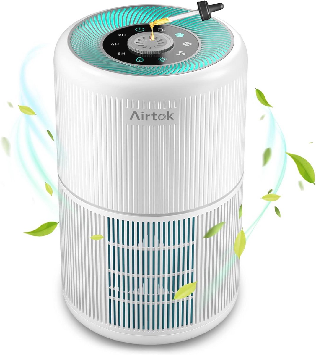 Luchtreiniger voor slaapkamer met aromatherapiespons en 4-traps luchtfilter (9101034714428)
